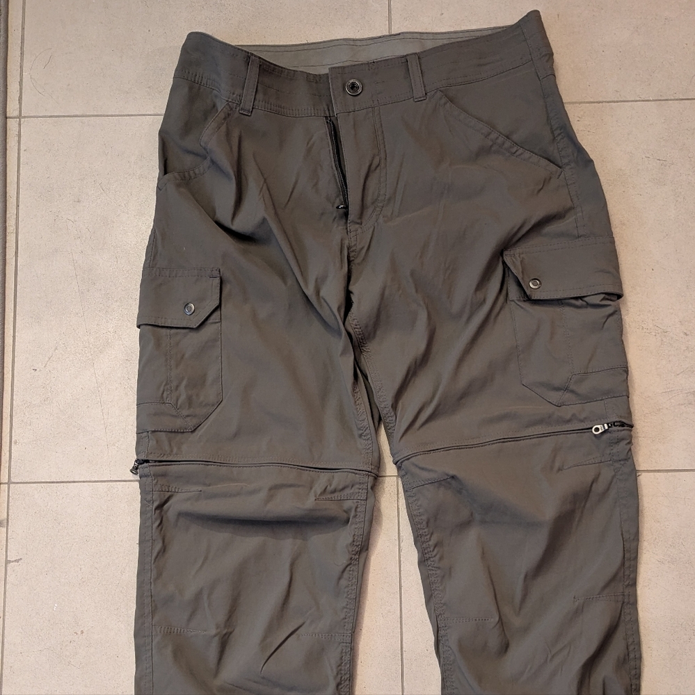 Kuhl Renegade Convertible Stealth Patented Zip Off System Pants in Khaki - 32x30